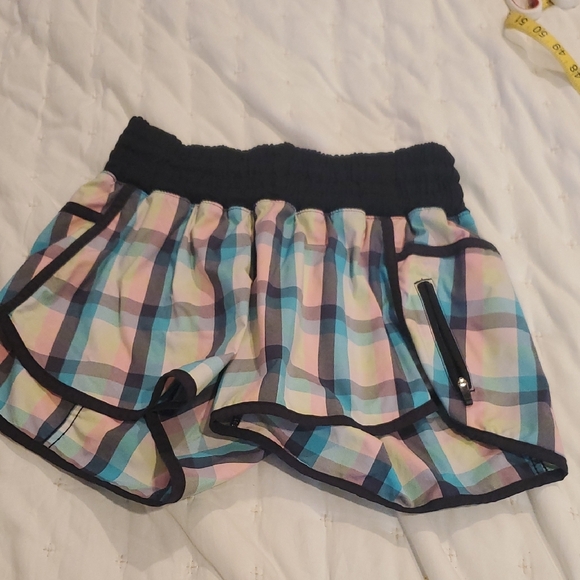 lululemon athletica Pants - Lululemon Multicolor Plaid Athletic Shorts